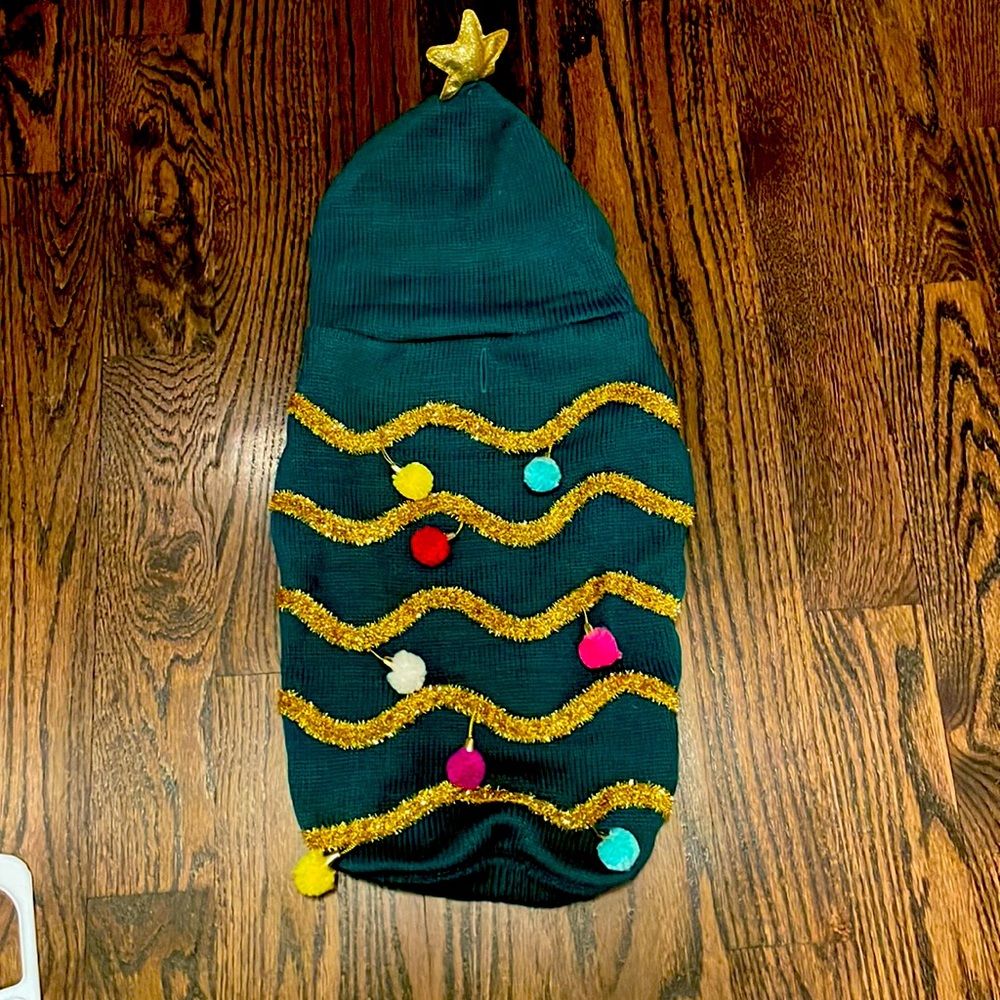 Merry & Bright:  dog Christmas Tree Sweater ( Size: L)